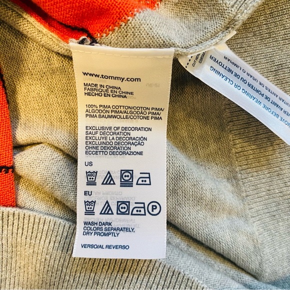 Vintage Tommy Hilfiger argyle sweater, size XL - Picture 8 of 9